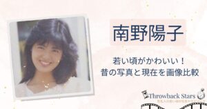 南野陽子の若い頃がかわいい！昔の写真と現在を画像比較